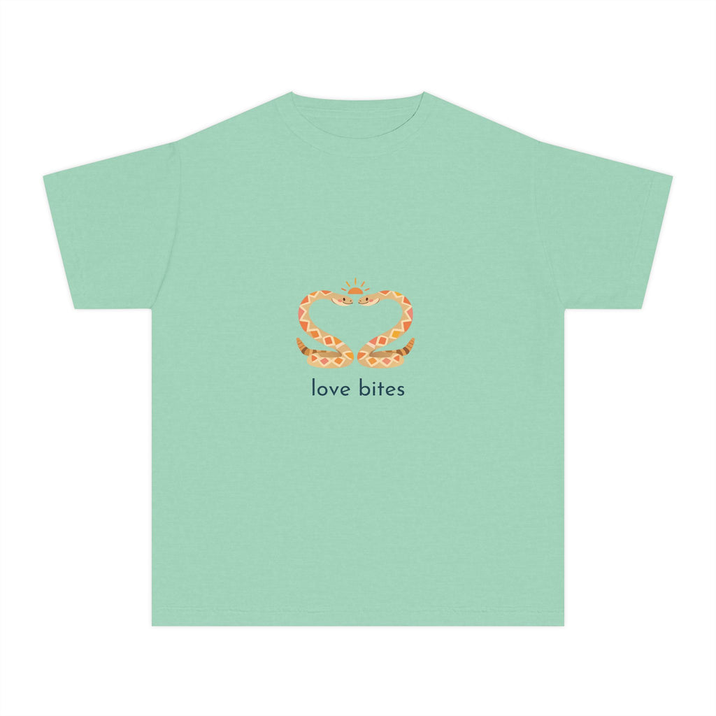 Youth Tee — 'Love Bites' Snake Heart Design