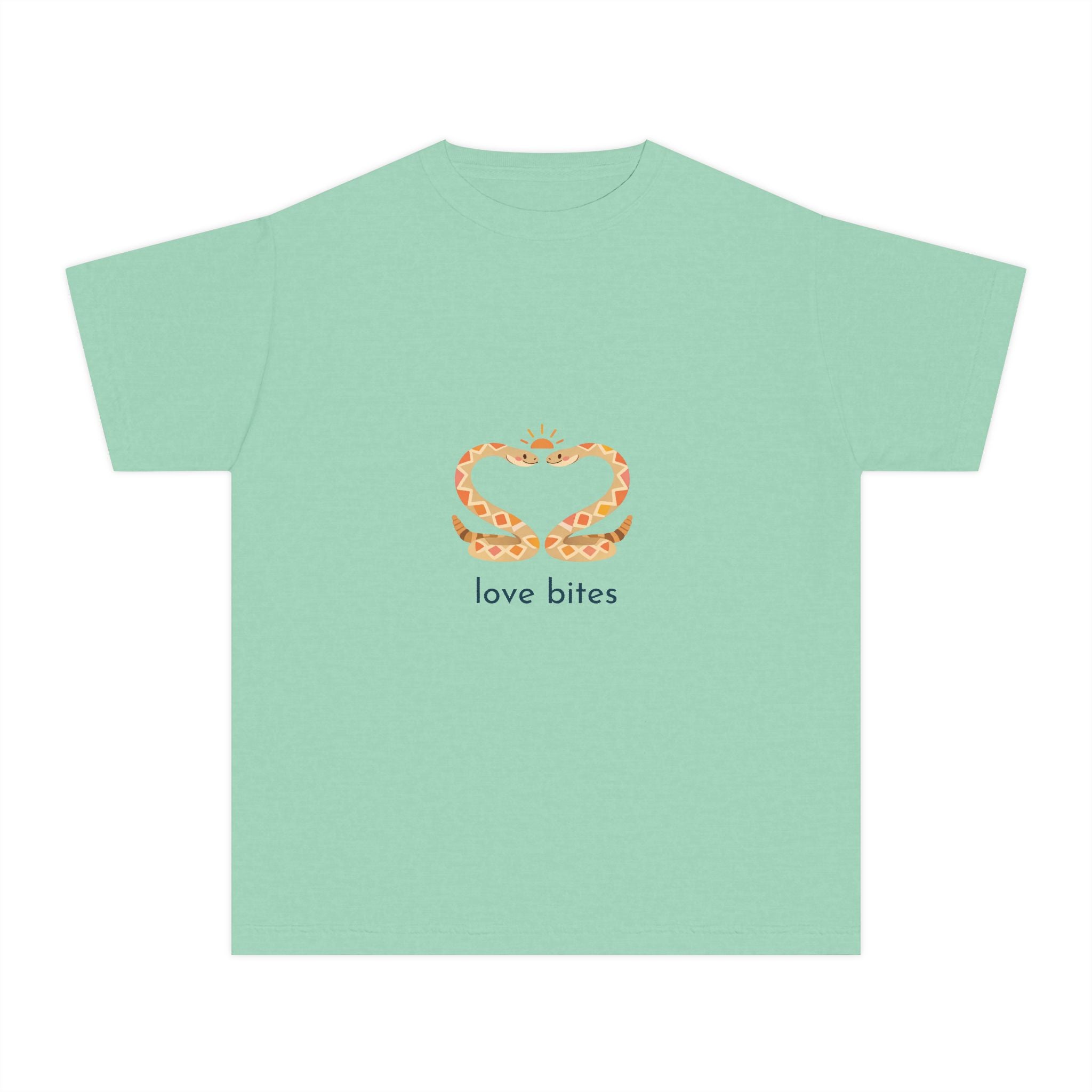 Youth Tee — 'Love Bites' Snake Heart Design