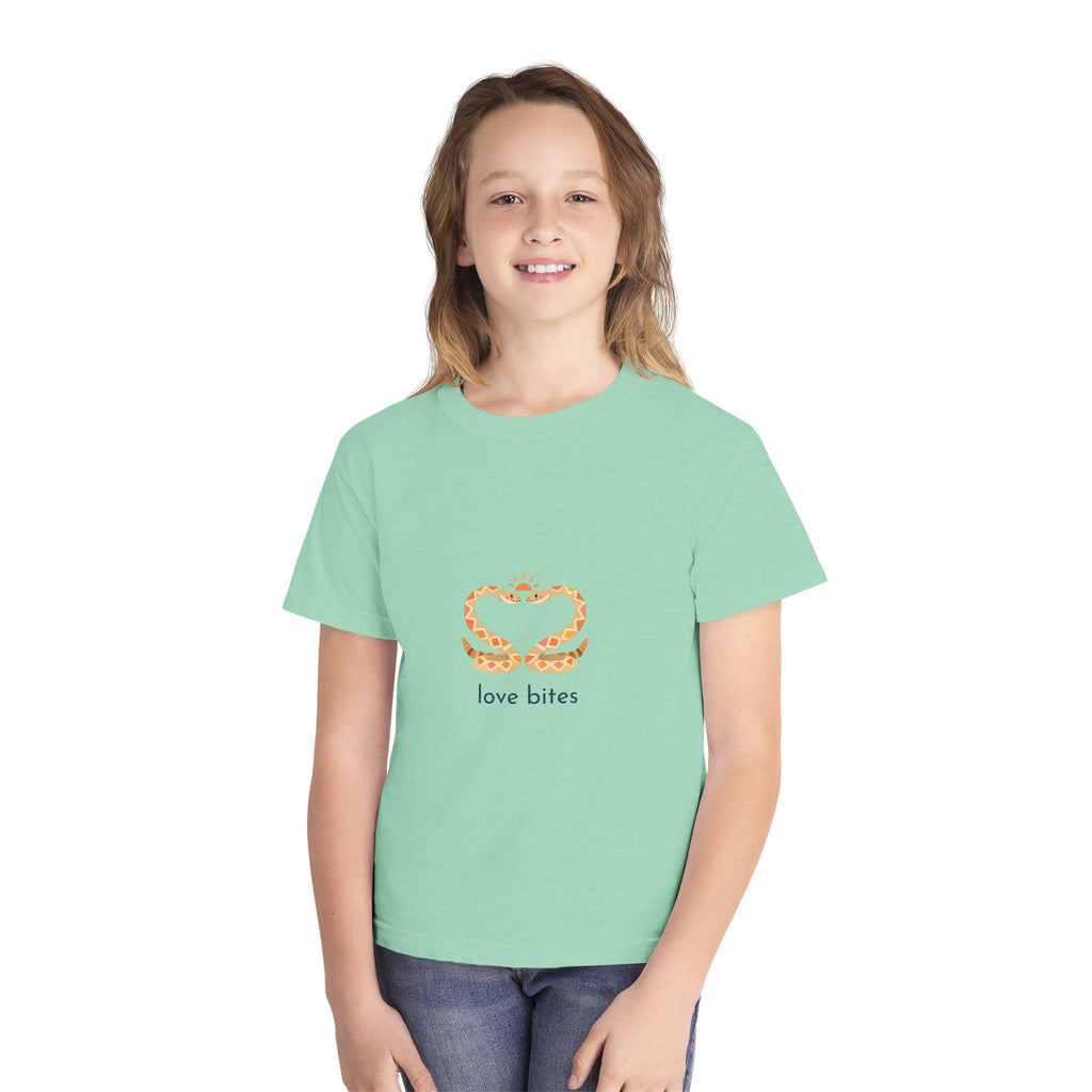 Youth Tee — 'Love Bites' Snake Heart Design