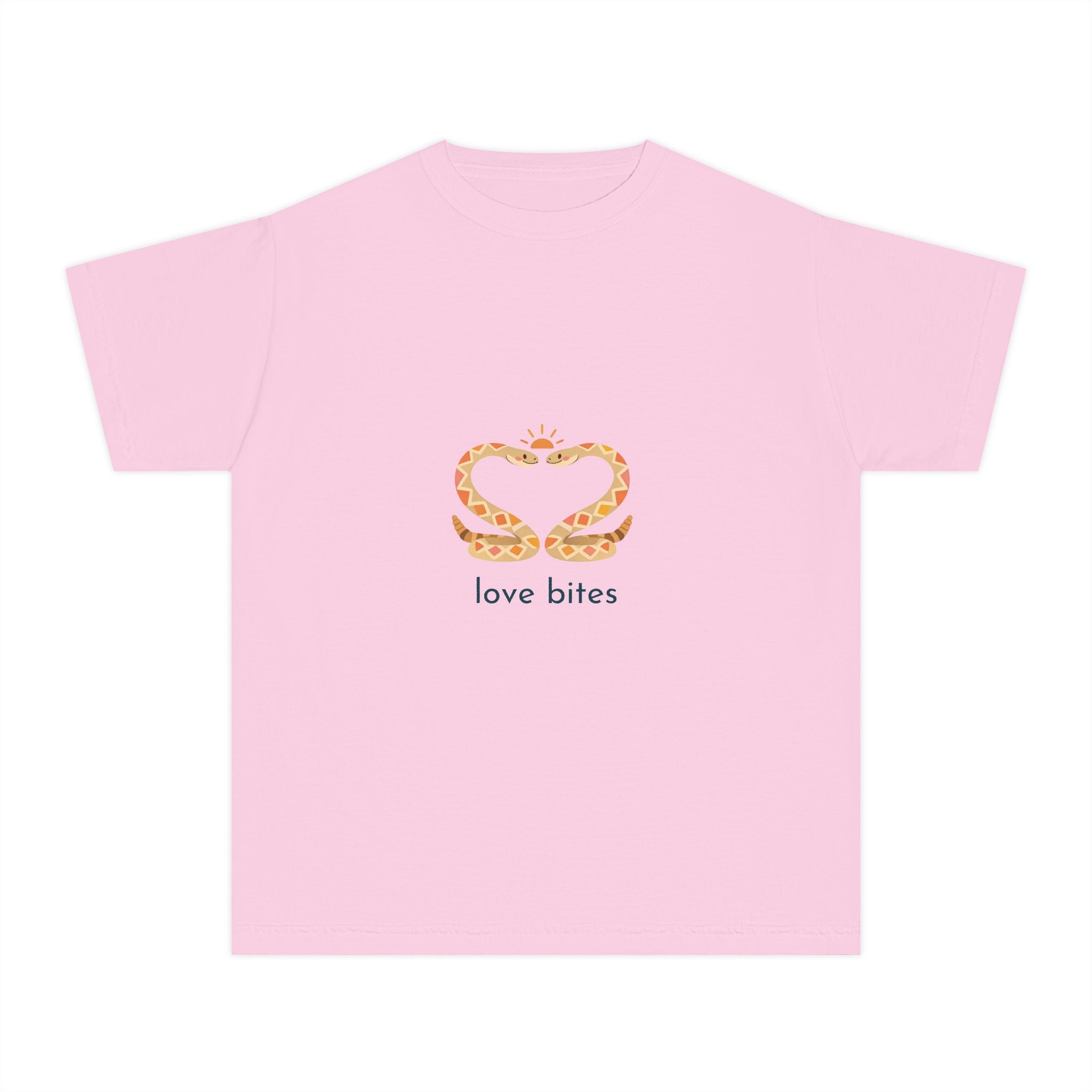 Youth Tee — 'Love Bites' Snake Heart Design