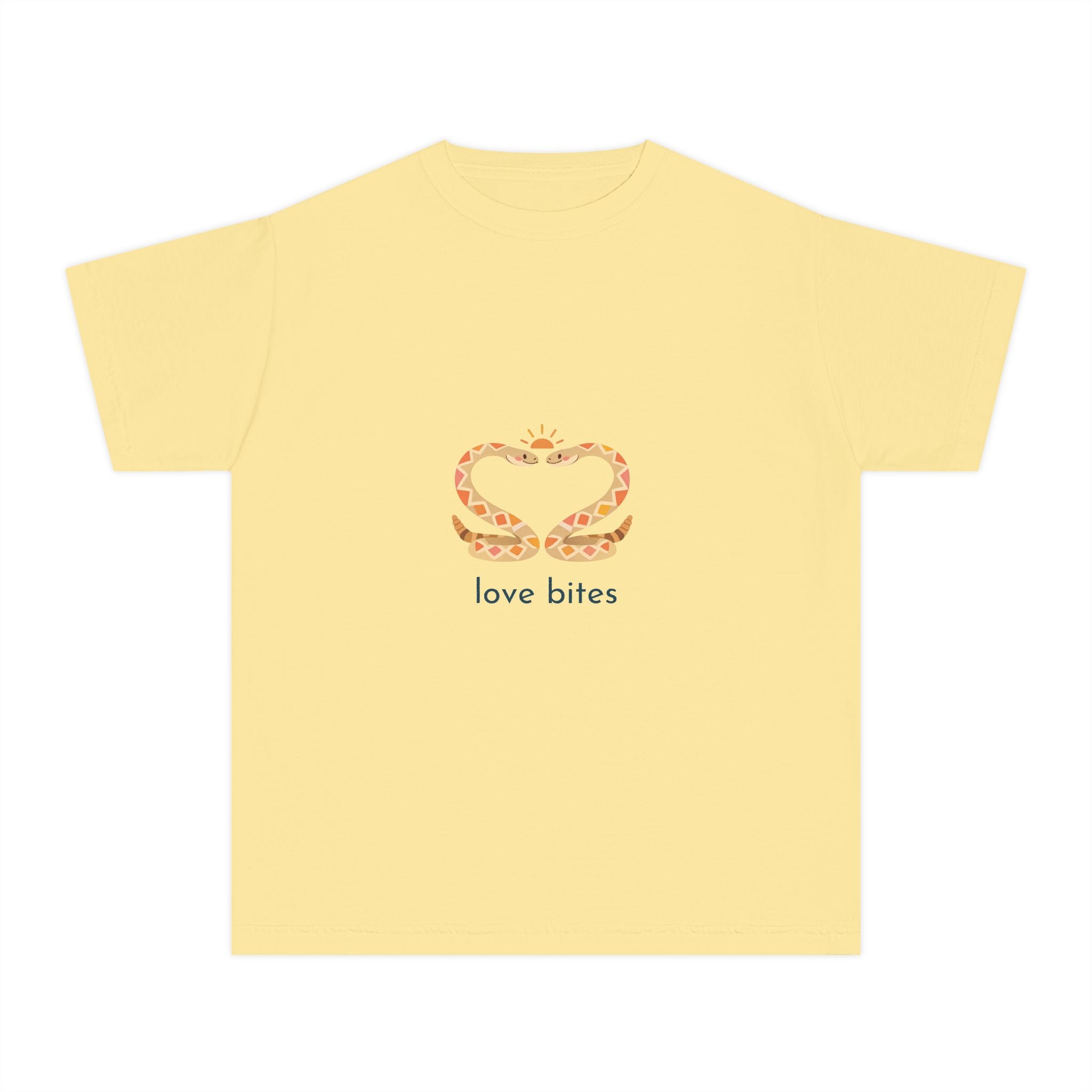 Youth Tee — 'Love Bites' Snake Heart Design