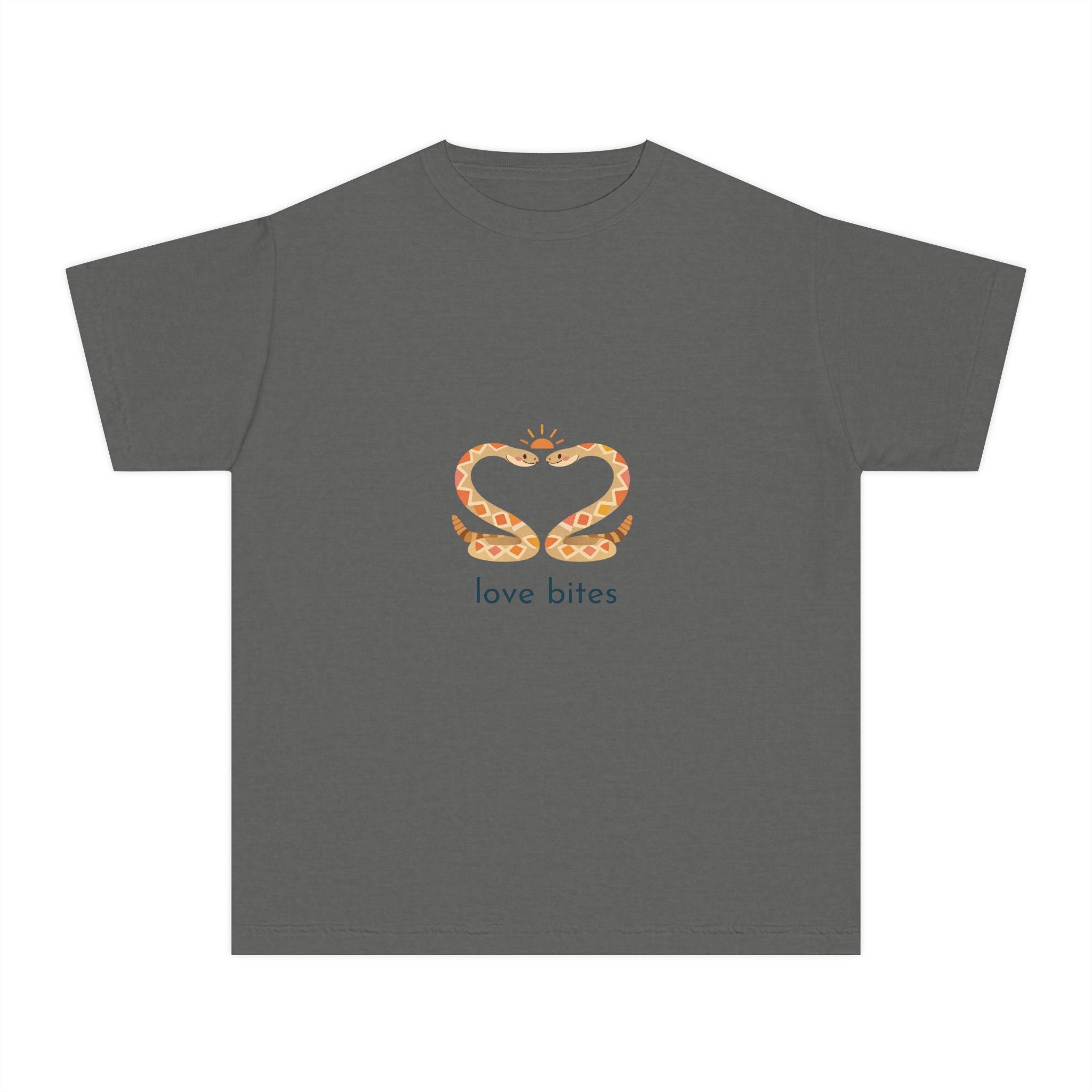 Youth Tee — 'Love Bites' Snake Heart Design