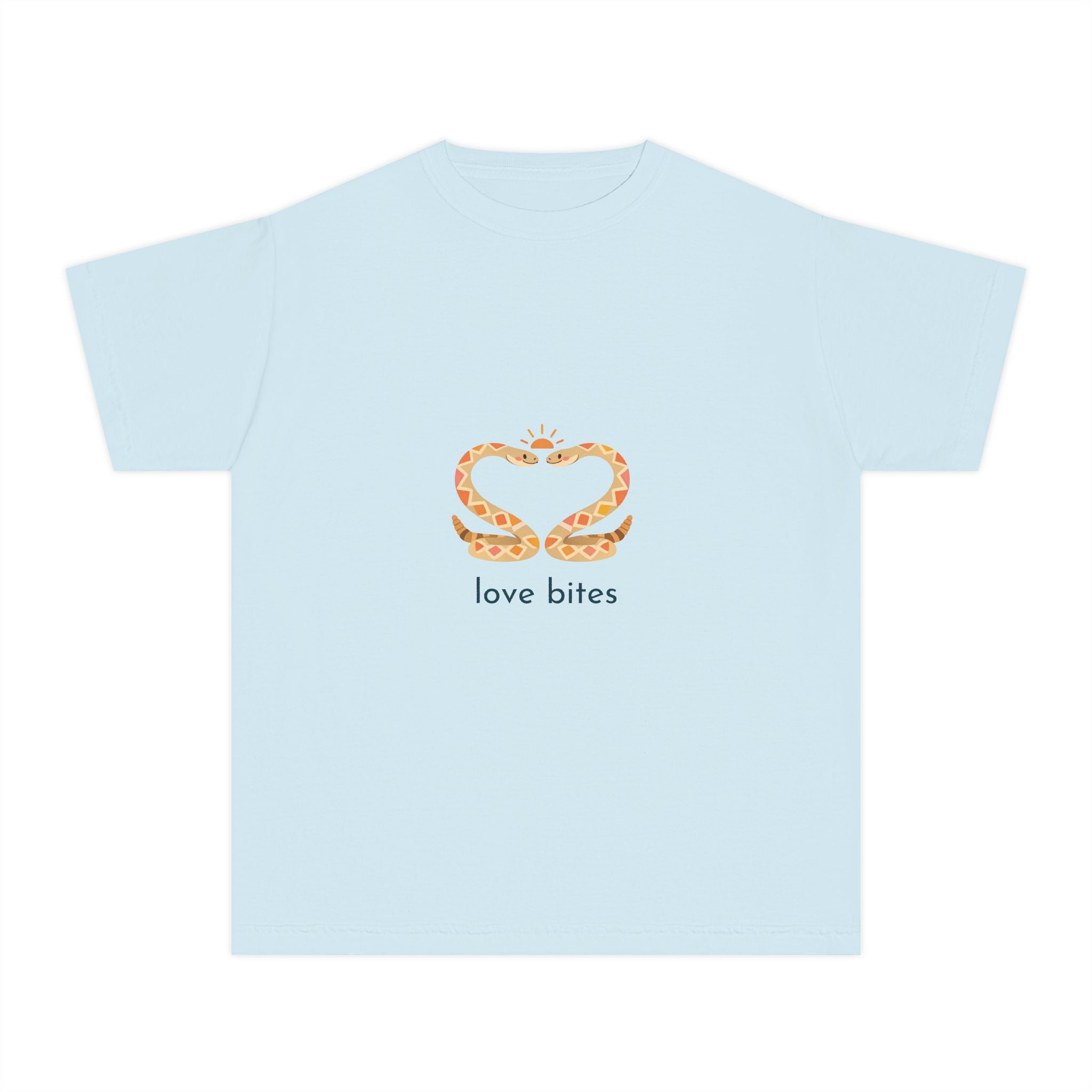 Youth Tee — 'Love Bites' Snake Heart Design