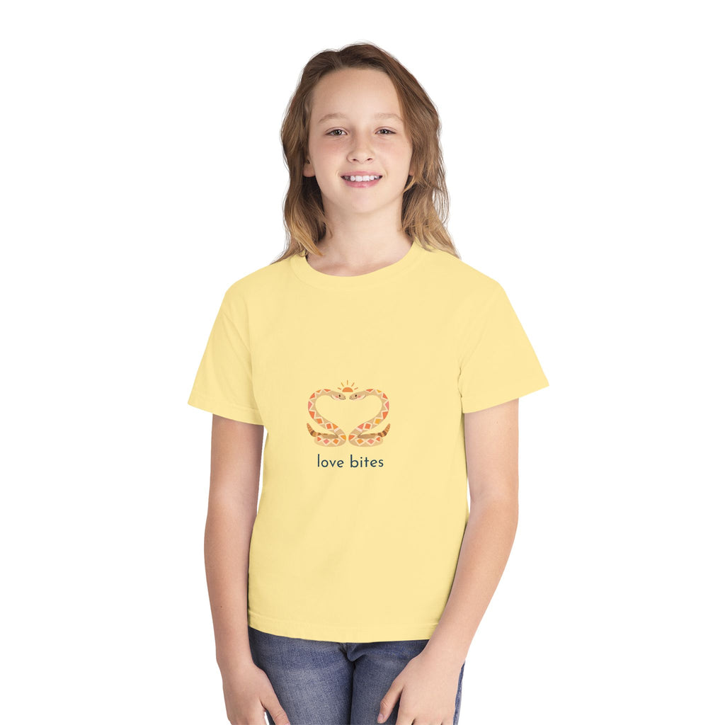 Youth Tee — 'Love Bites' Snake Heart Design